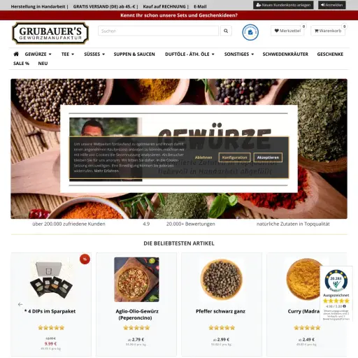 Marcell Christoph, Grubauer´s Gewürze & Teeversand