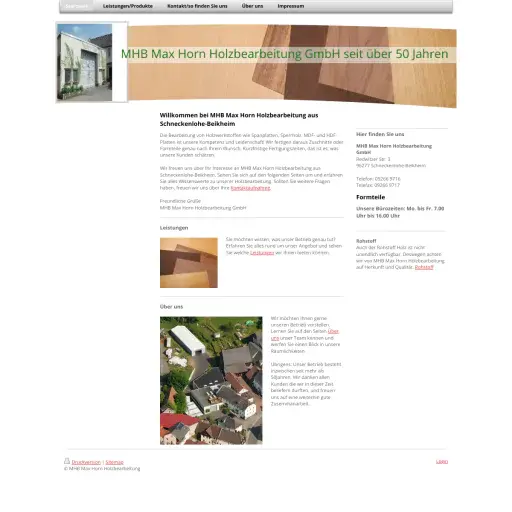 MHB Max Horn Holzbearbeitung GmbH